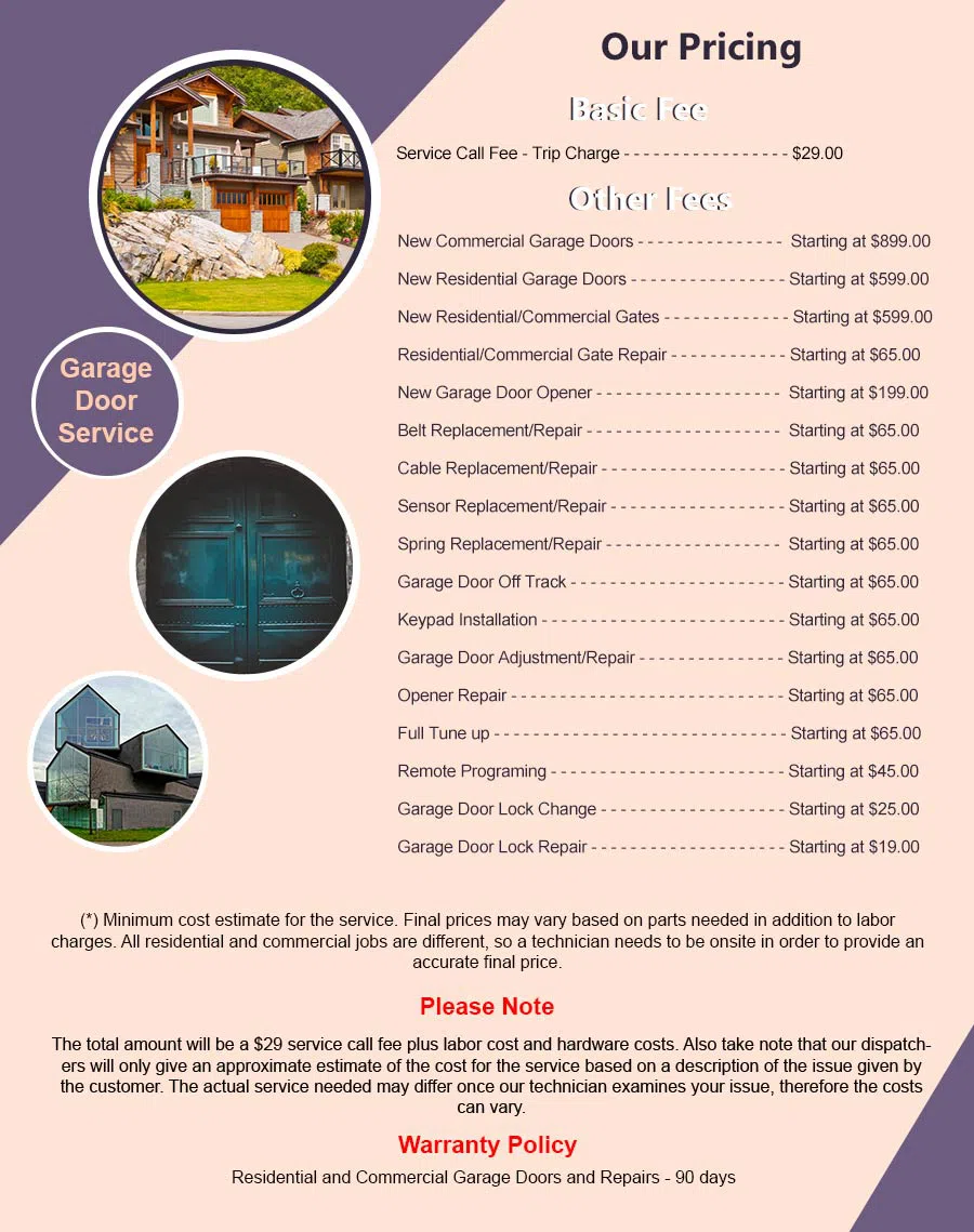 Community Garage Door Service Phoenix, AZ 602-734-9562